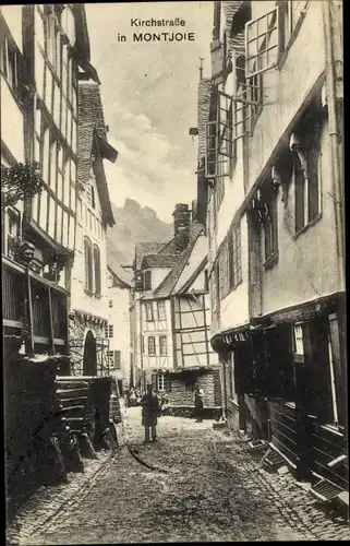 Ak Monschau Montjoie in der Eifel, Kirchstraße