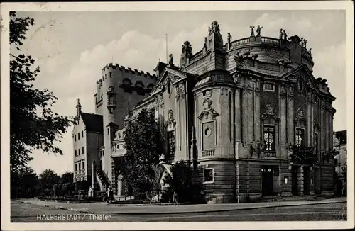 Ak Halberstadt in Sachsen Anhalt, Theater