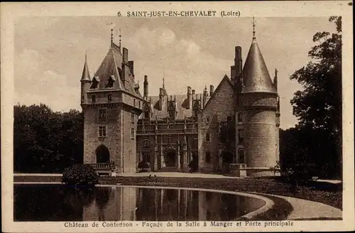 Ak Saint Just en Chevalet Loire, Chateau de Conterison