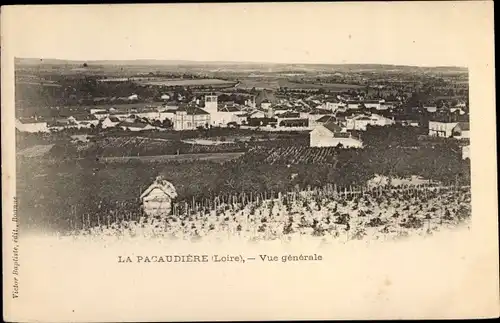 Ak La Pacaudière Loire, Vue générale