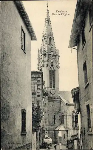 Ak Valfleury Loire, Rue de l'Église