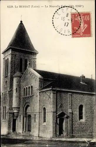 Ak Le Bessat Loire, La Nouvelle Église