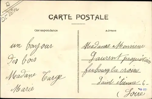 Ak Le Bessat Loire, La Nouvelle Église