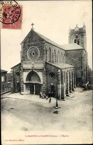 Ak St. Martin le Plaine Loire, L'Église