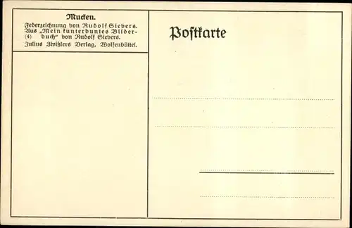 Künstler Ak Sievers, Rudolf, Mucken