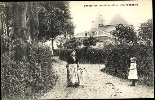 Ak Villepinte Seine-Saint-Denis, Sanatorium, Une rencontre