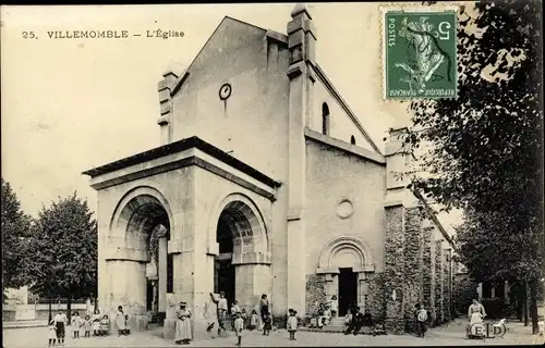 Ak Villemomble Seine-Saint-Denis, L'Église