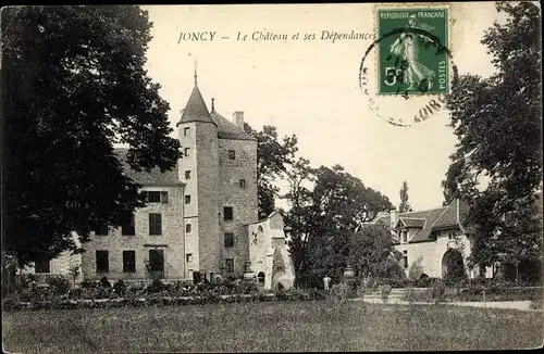 Ak Joncy Saône-et-Loire, Le Château et ses Dépendances