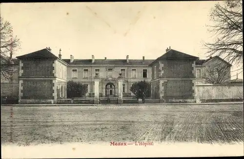 Ak Meaux Seine et Marne, Hopital