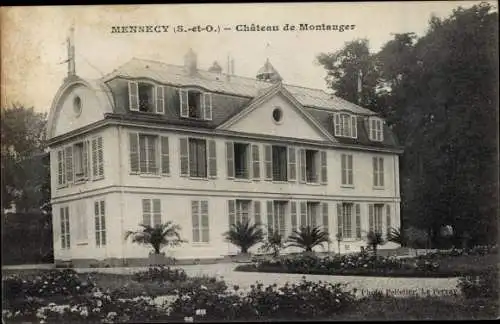Ak Mennecy Essonne, Vue du Château de Montauger