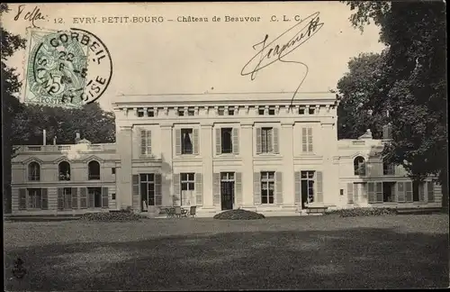 Ak Evry Petit Bourg Essonne, Vue du Château de Beauvoir