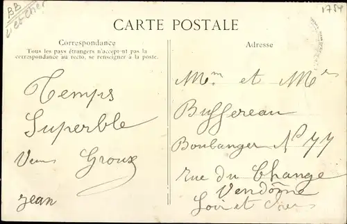 Ak Freteval Loir et Cher, Vue générale