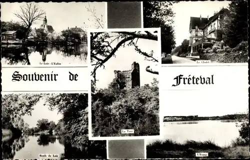 Ak Freteval Loir et Cher, Teilansichten
