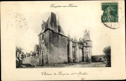 Ak Fougeres sur Bievre Loir et Cher, Vue du Château