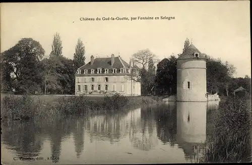 Ak Gue la Guette Loir et Cher, Vue du Château