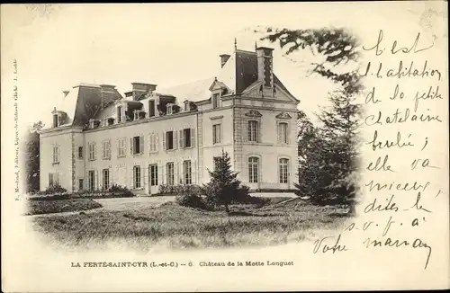 Ak La Ferte Saint Cyr Loir et Cher, Château de la Motte Lenguet