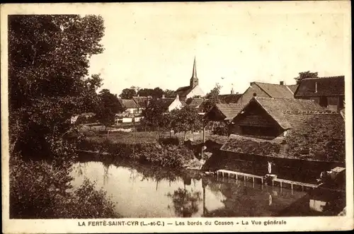 Ak La Ferte Saint Cyr Loir et Cher, Les Bords du Cossen