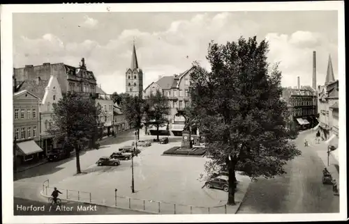 Ak Herford in Nordrhein Westfalen, Alter Markt