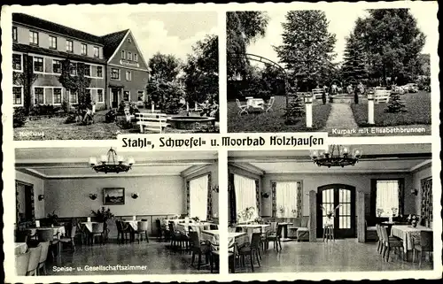 Ak Bad Holzhausen Preußisch Oldendorf in Nordrhein Westfalen, Kurhaus Bringewatt, Kurpark