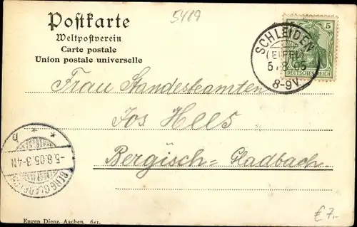 Ak Reifferscheid Hocheifel, Hotel Restaurant J. Schumacher, Kirche