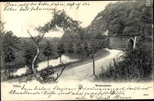 Ak Witten an der Ruhr, Wetterstraße