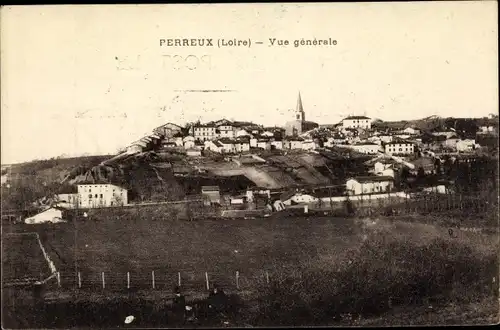 Ak Perreux Loire, Vue générale