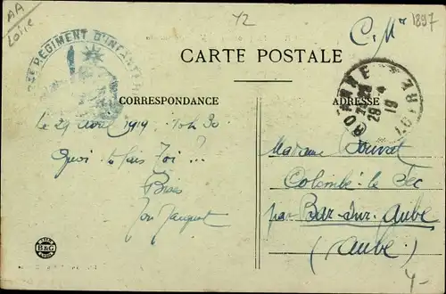 Ak Perreux Loire, Vue générale