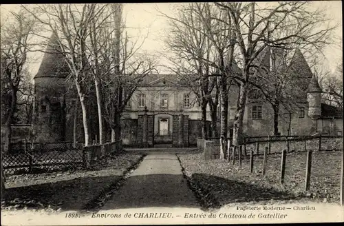 Ak Charlieu environs Loire, Chateau de Gatellier