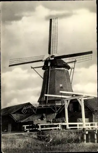 Ak Hollandse Molen, Holländische Windmühle