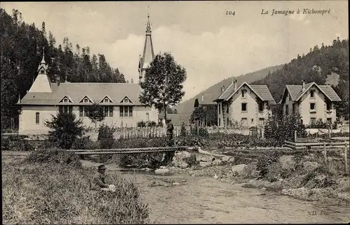 Ak La Jamagne à Kichompré Vosges, Église