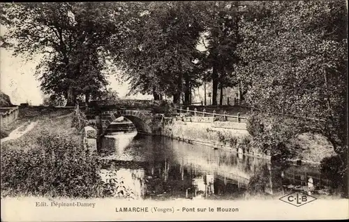 Ak Lamarche Vosges, Pont sur le Mouzon