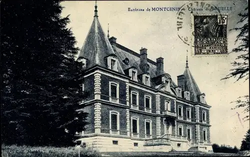 Ak Montcenis Environs Saône-et-Loire, Château de Bruelle