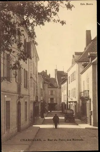 Ak Charolles Saône-et-Loire, Rue du Puits des Ravauds