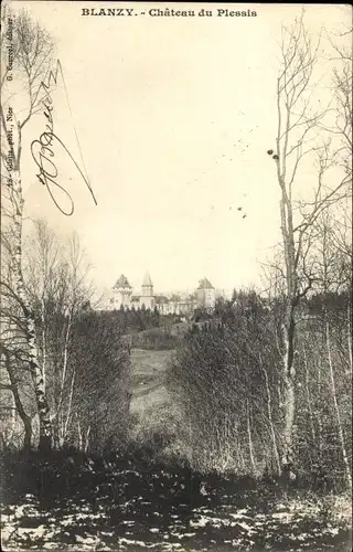 Ak Blanzy Saône-et-Loire, Château du Plessis