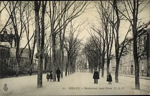 Ak Meaux Seine et Marne, Boulevard Jean Rose