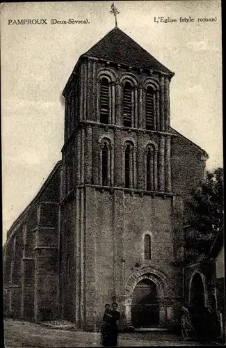 Ak Pamproux Deux Sevres, Eglise