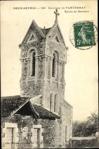 Ak Soutiers Deux Sevres, Eglise