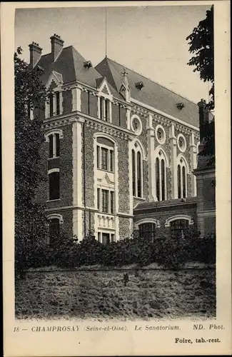 Ak Champrosay Essonne, Le Sanatorium