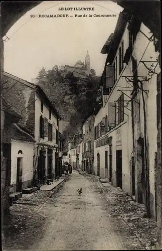 Ak Rocamadour Lot, Rue de la Couronnerie