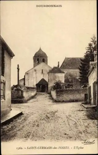 Ak Saint Germain des Fossés Allier, L'Église