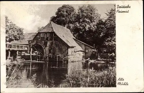 Ak Deutsche Heimat, Alte Wassermühle