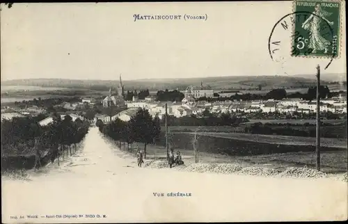 Ak Mattaincourt Vosges, Vue générale