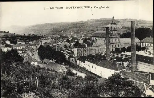 Ak Moyenmoutier Vosges, Vue générale