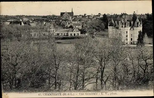 Ak Chanzeaux Maine et Loire, Vue générale
