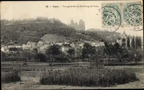 Ak Laon Aisne, Vue générale