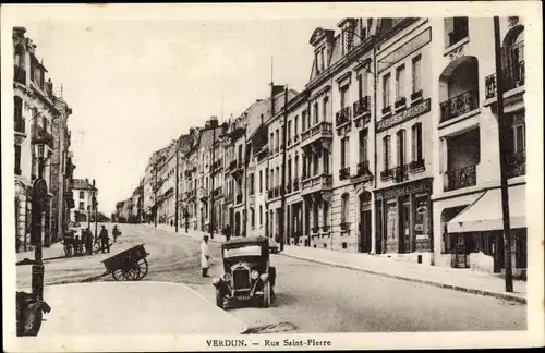 Ak Verdun Meuse, Rue Saint Pierre