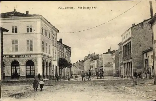 Ak Void Meuse, Rue Jeanne d'Arc, Cafe du Commerce