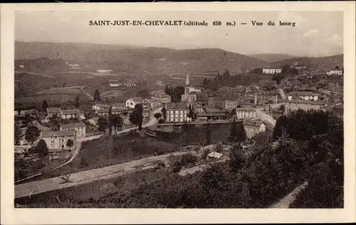 Ak Saint Just en Chevalet Loire, Vue générale