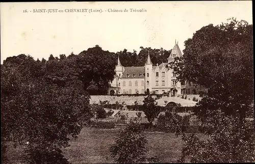 Ak Saint Just en Chevalet Loire, Château