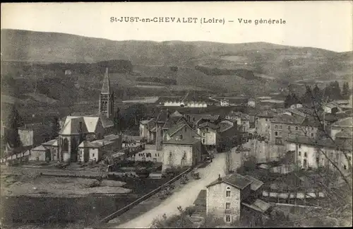 Ak Saint Just en Chevalet Loire, Vue générale